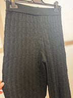 Pantalone palazzo in maglia