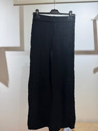 Pantalone palazzo in maglia