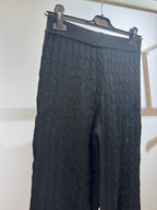 Pantalone palazzo in maglia