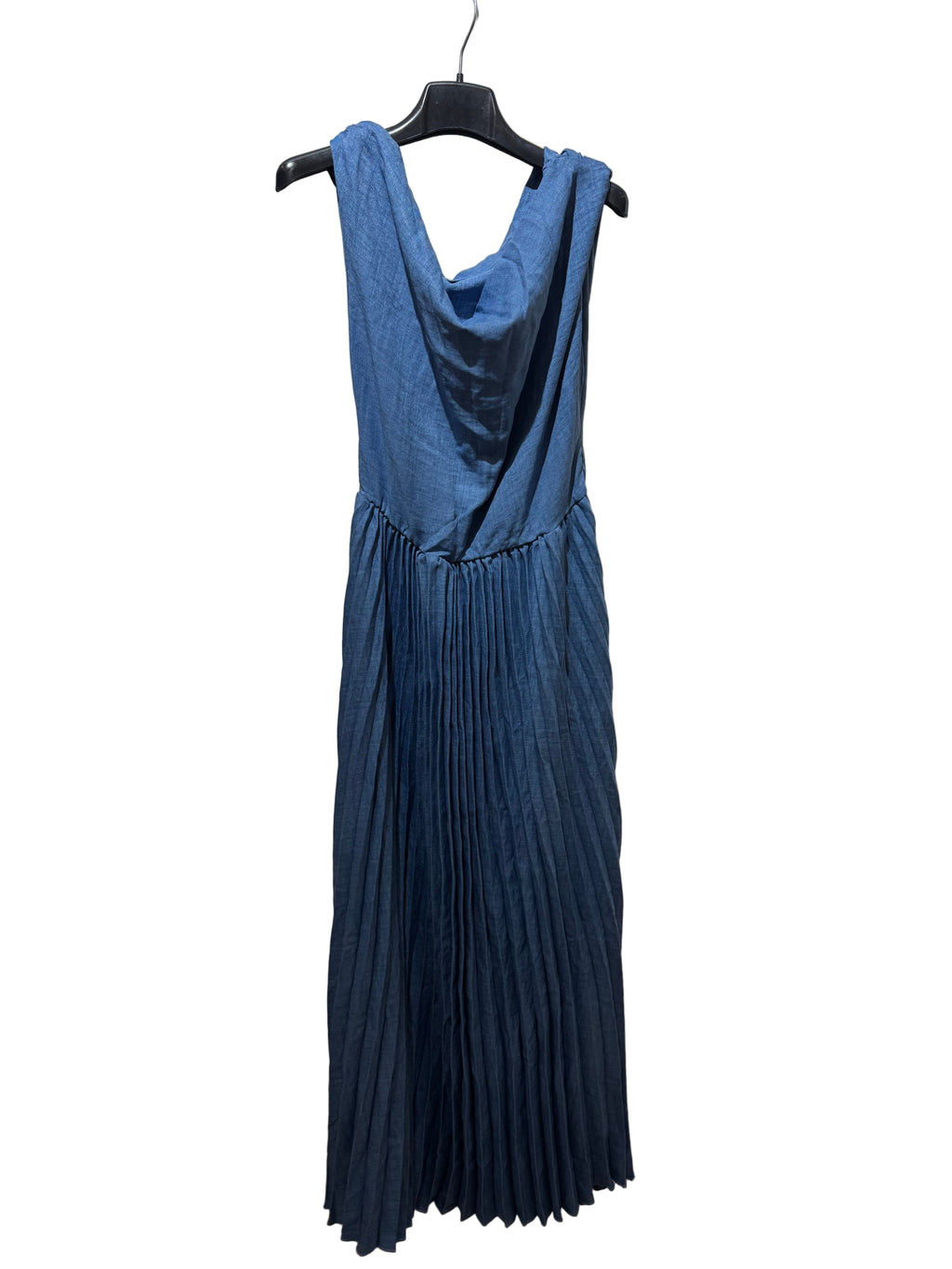 Abito lungo effetto denim